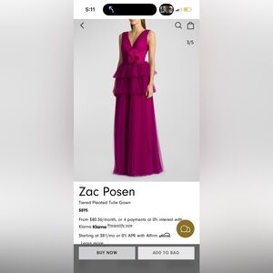 Zac Posen Women's gown